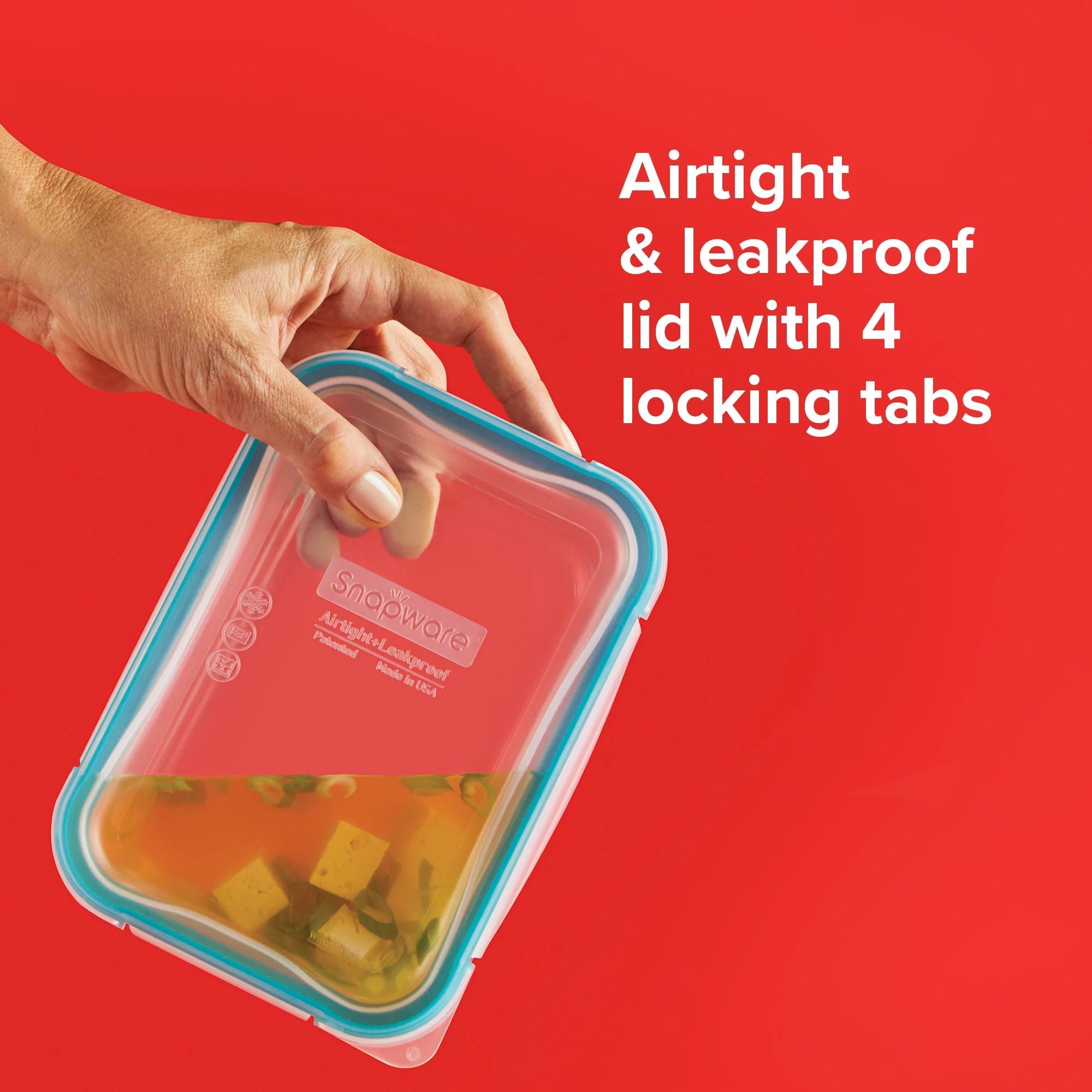 Snapware® Total Solution® Pyrex® 4-piece Glass Storage Set with Plastic Lids - Image 6