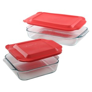 Pyrex® Basics 4-piece Glass Bakeware Set
