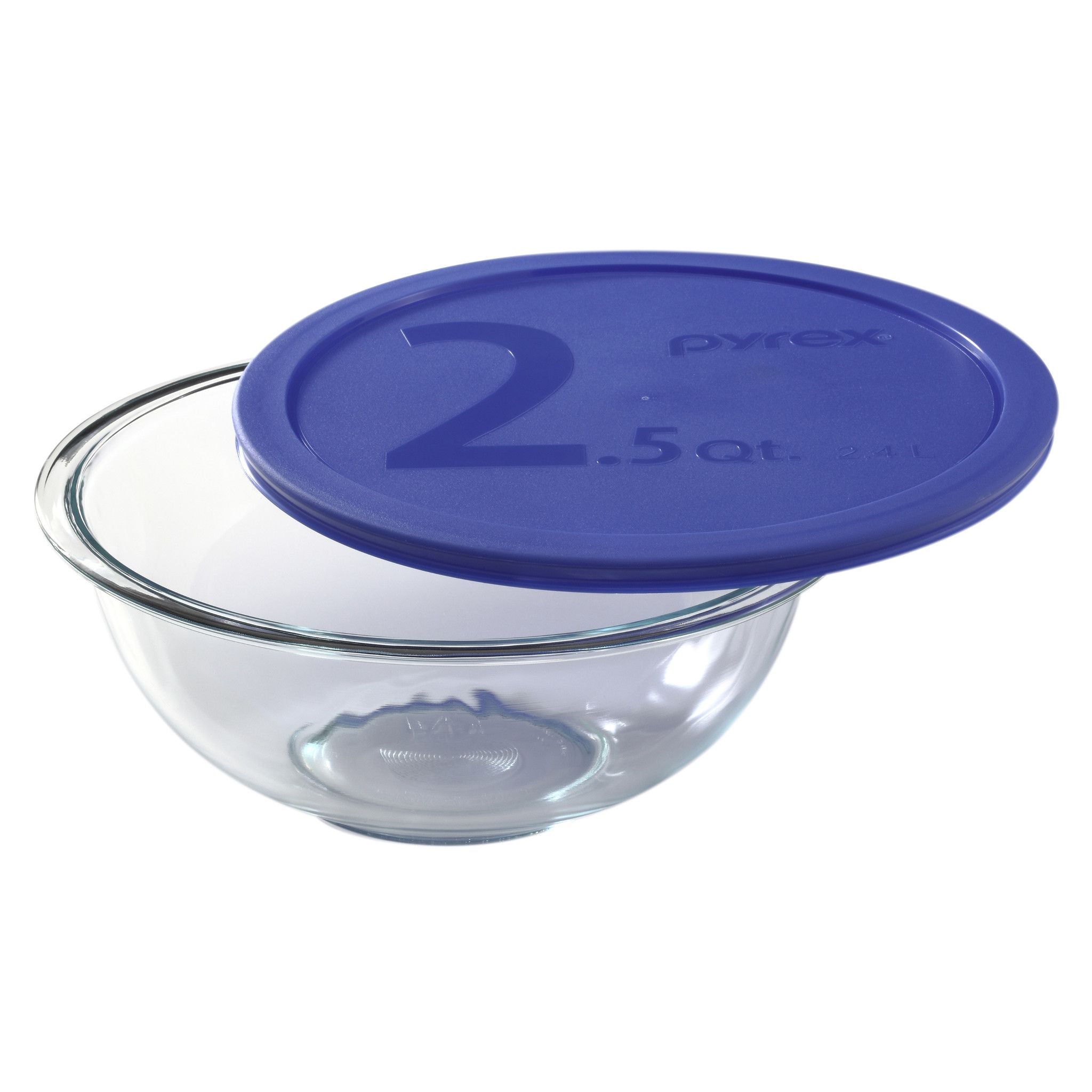 Pyrex® 2.5-quart Mixing Bowl with Blue Lid