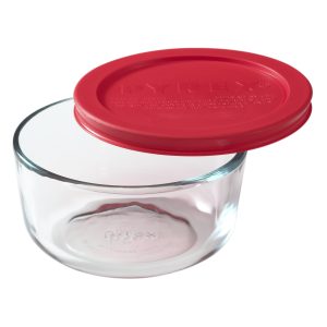 Pyrex® Simply Store® 2-cup Glass Food Storage Container with Red Lid