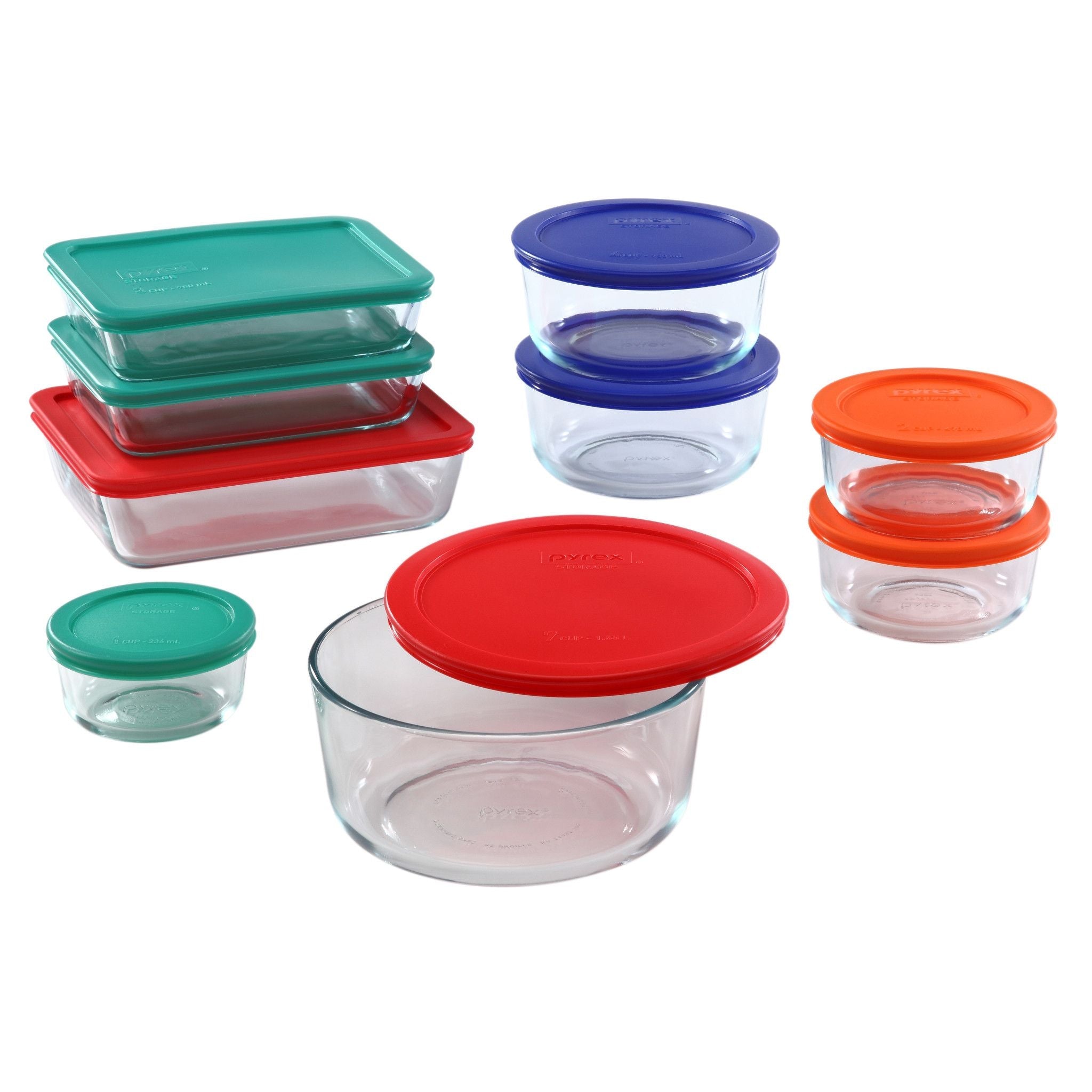 Pyrex® Simply Store® 18-piece Glass Food Storage Container Set with Lids
